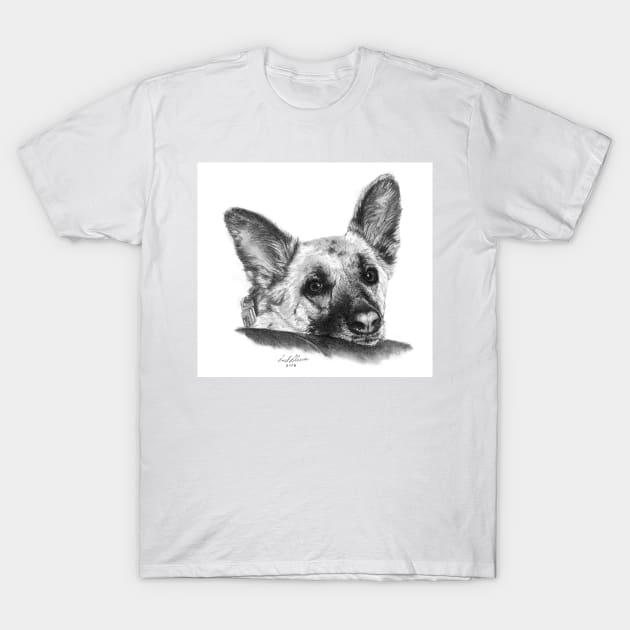 German Shepherd Pup T-Shirt by allthumbs